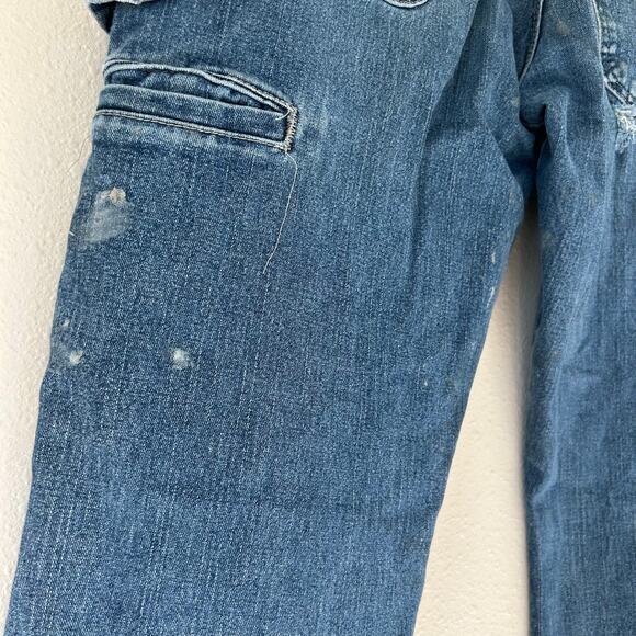 Vintage Wrangler Carpenter Y2K distressed thrashed  grunge punk rock holes 30x30 - Picture 12 of 16